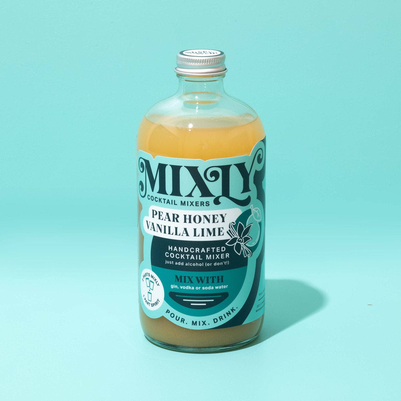Pear Honey Vanilla Cocktail / Mocktail Beverage Mixer 16oz