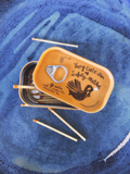 Very Cute Tin of Safety Matches (Orange) Collectable 