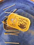 Very Cute Tin of Safety Matches (Yellow) Collectable 