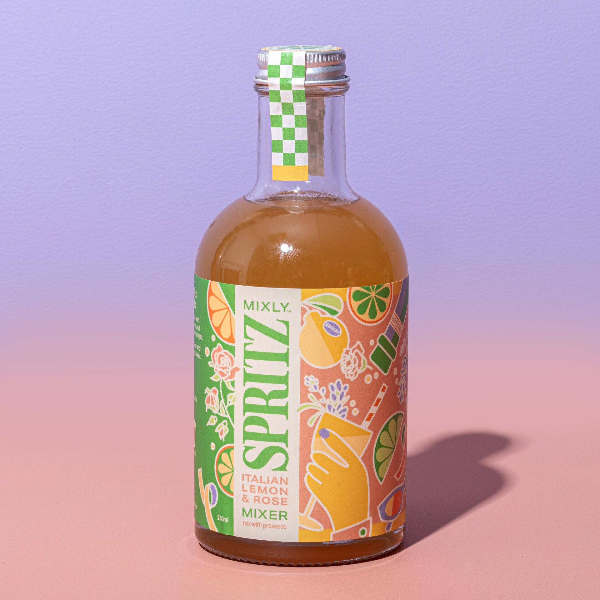 Italian Lemon & Rose Spritz Cocktail / Mocktail Mixer