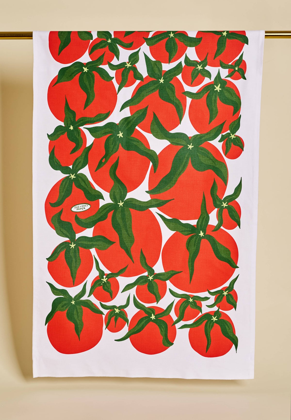 Pomodoro Tomato Red Cotton Tea Towel