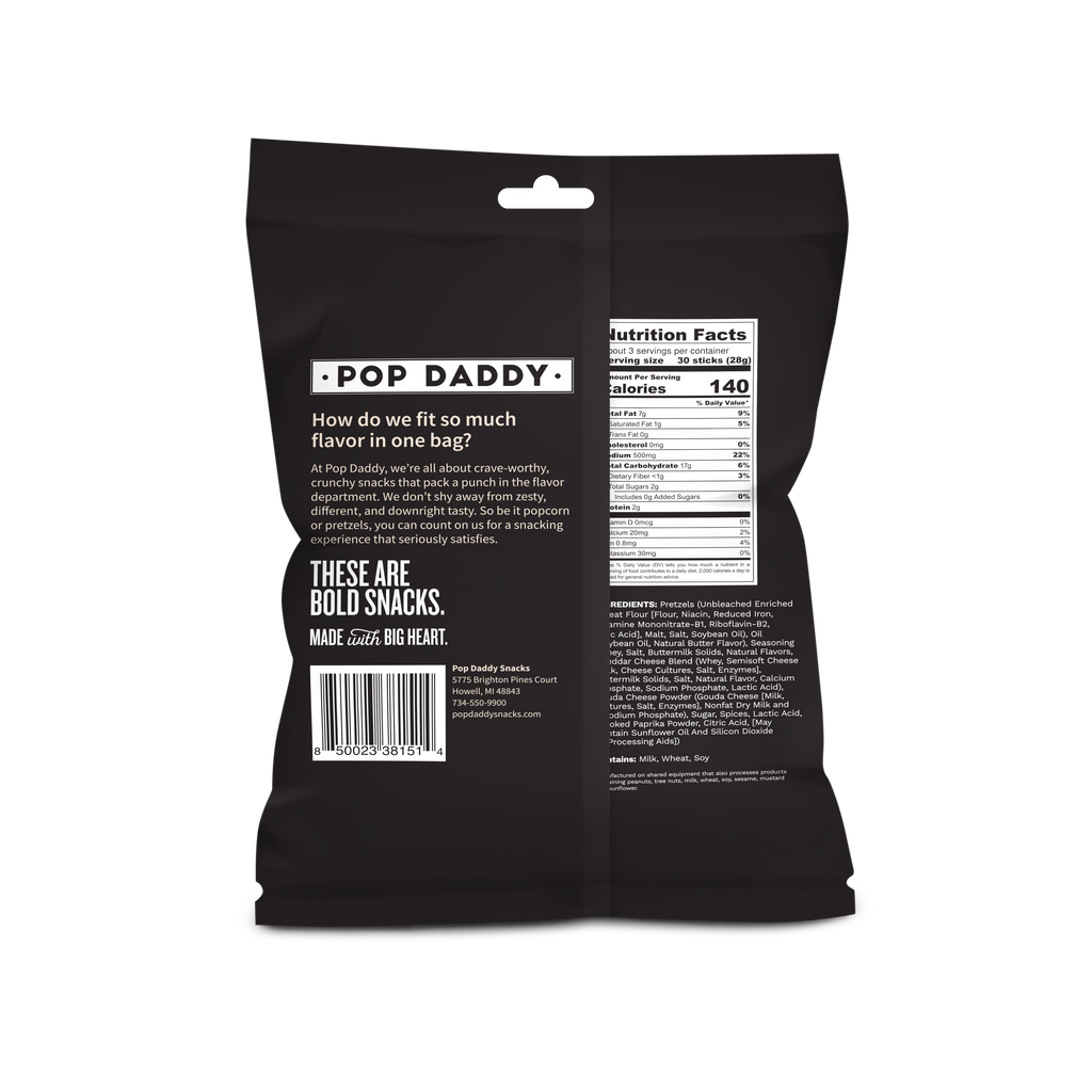 Seasoned Pretzels - 3oz - Beer Cheese (NEW 12CT)
