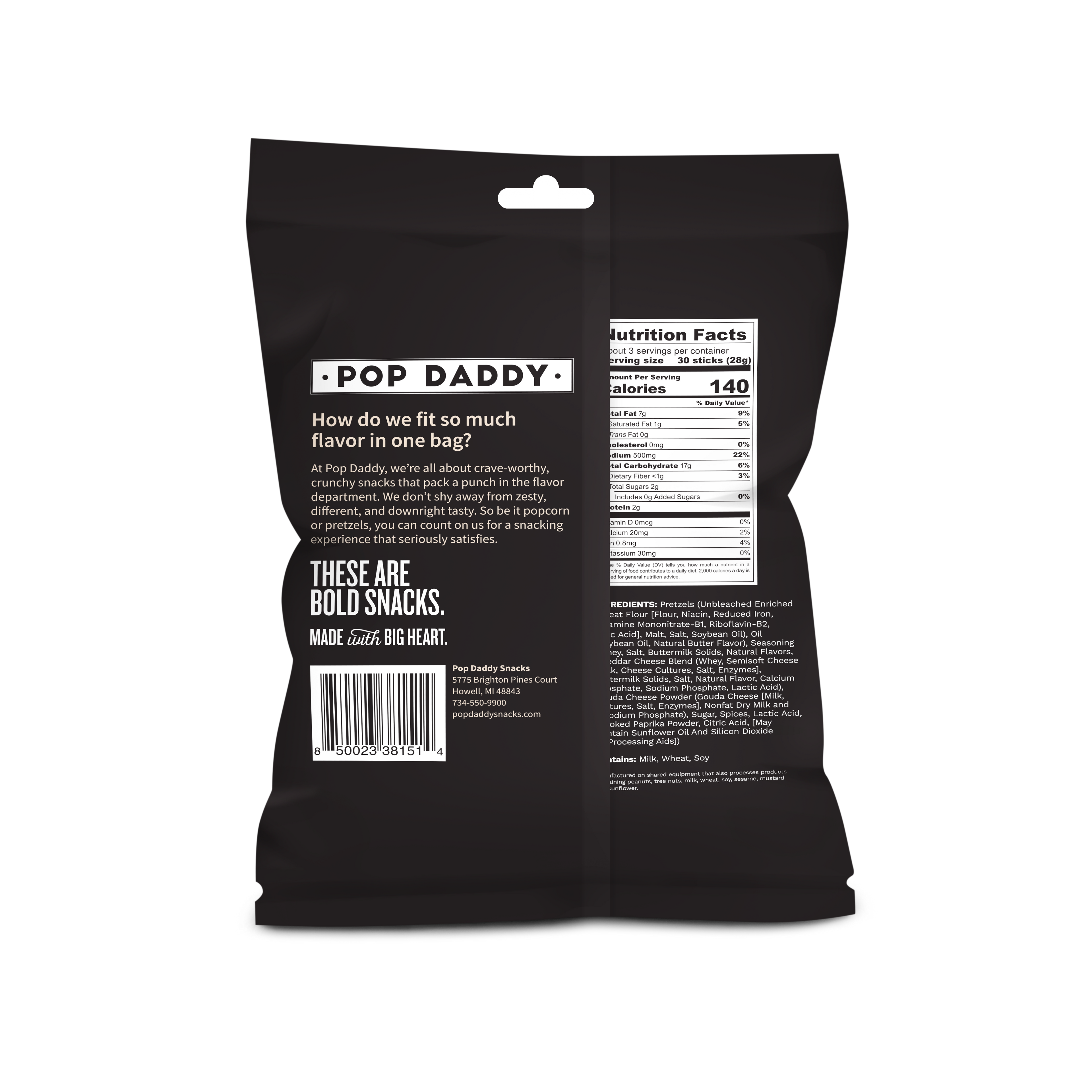 Seasoned Pretzels - 3oz - Beer Cheese (NEW 12CT)