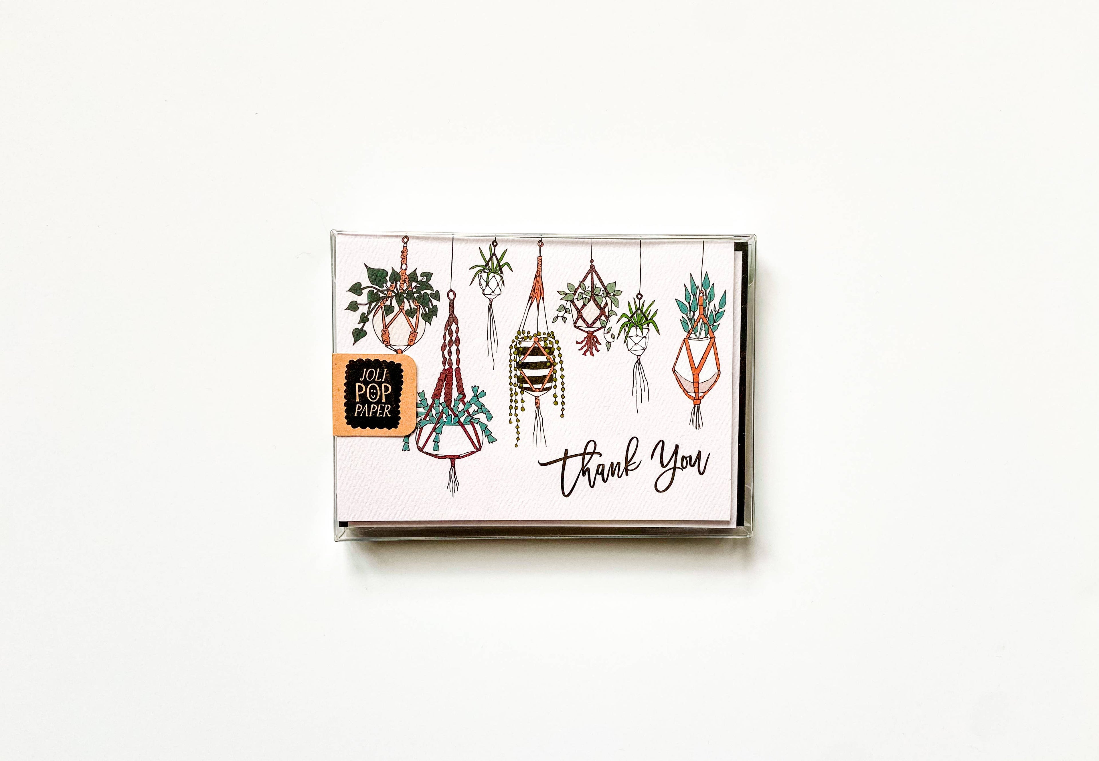 Hanging Plant Thank You Card Boxed Set of 8