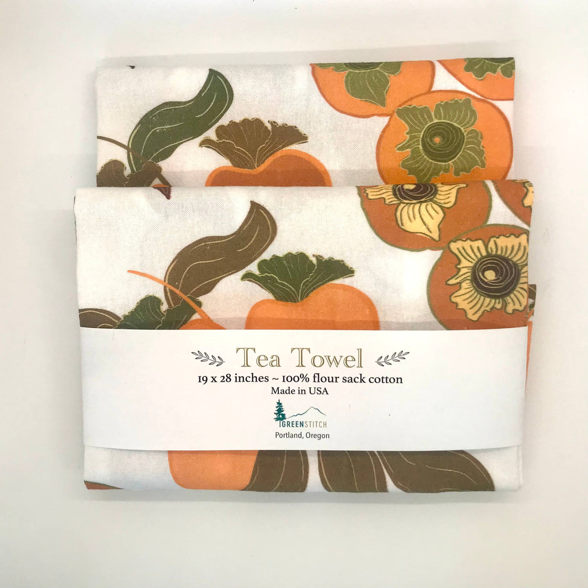 Spiced Persimmon Tea Towel