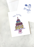 Fruity Birthday Cake Greeting Card 