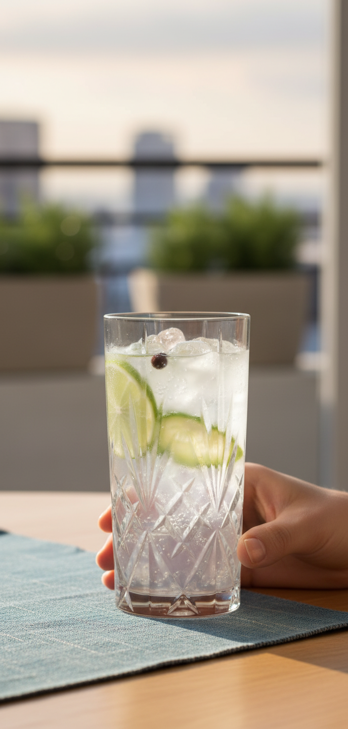 Melodia, Highball Drinking Glass, 12.25 oz