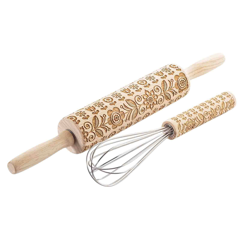 Embossed Decorative Whisk , Spring Design