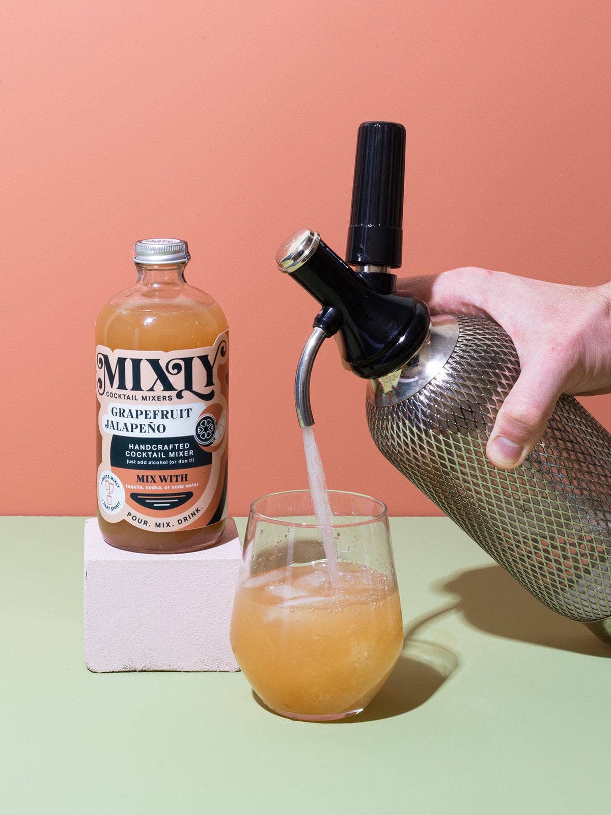 Grapefruit Jalapeño Cocktail / Mocktail Beverage Mixer 16oz