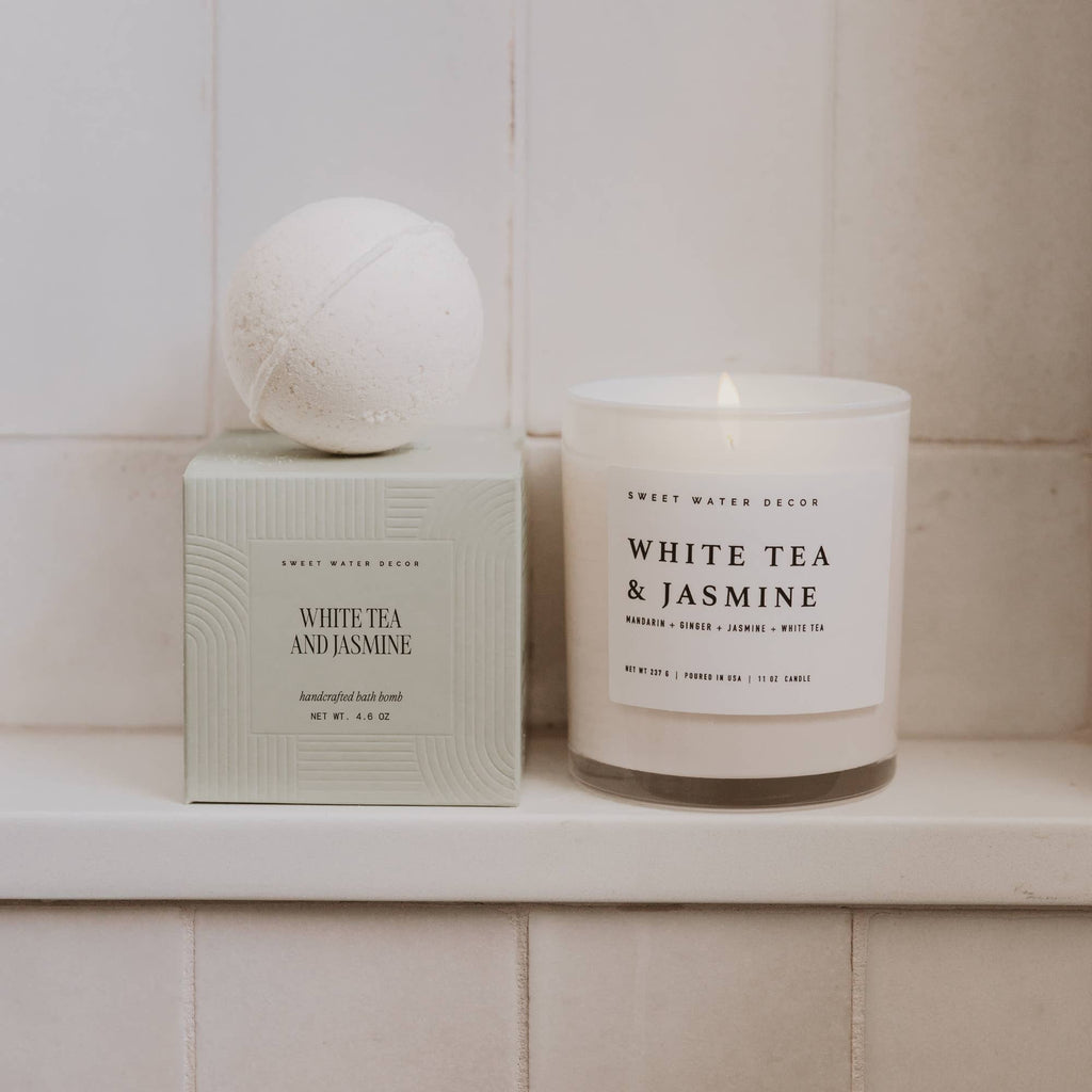 White Tea and Jasmine 11 oz Soy Candle