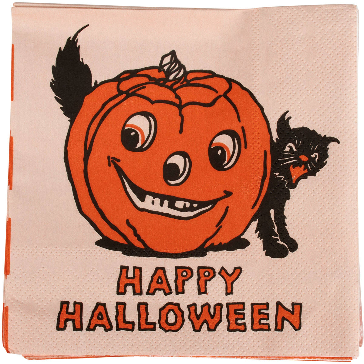 Vintage Halloween Beverage Napkin