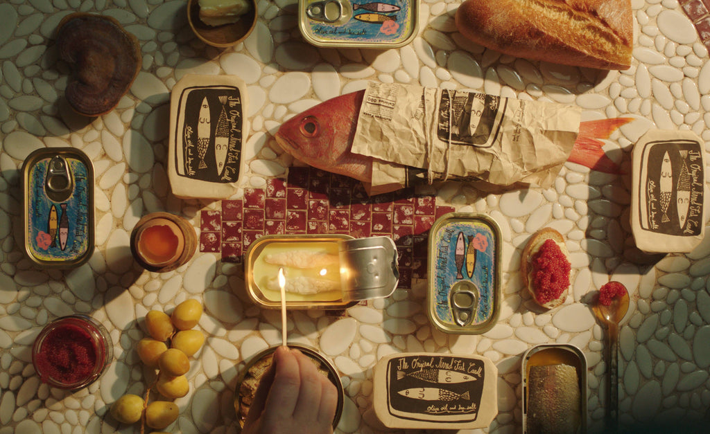 Tinned Fish Candle  Olive Oil and Sea Salt Scent