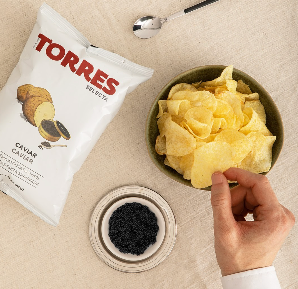 CAVIAR Torres Gourmet Potato Chips 50g | SMALL BAG