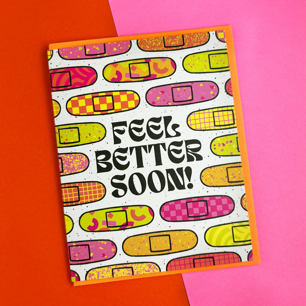 Feel Better Bandages Sympathy Card