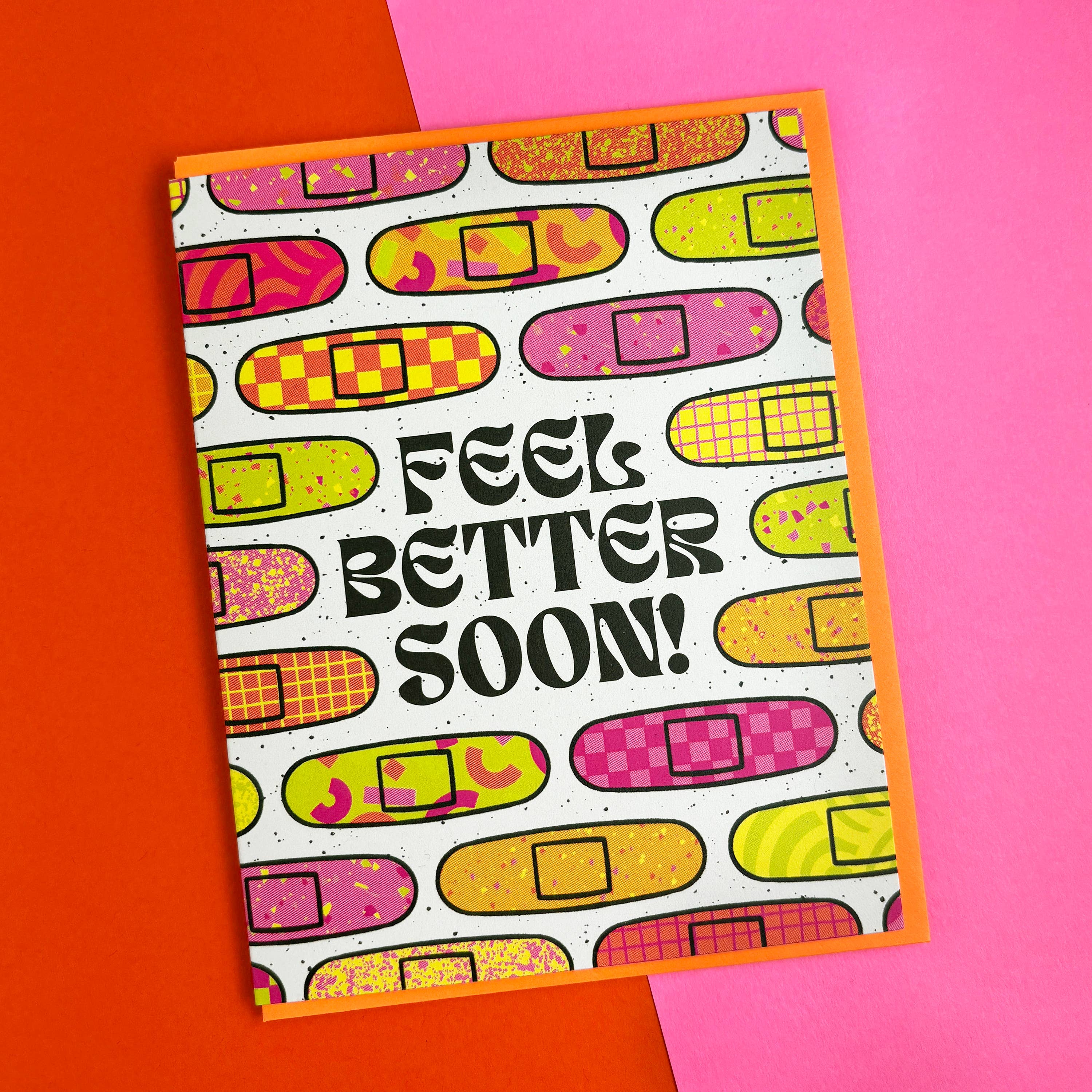 Feel Better Bandages Sympathy Card