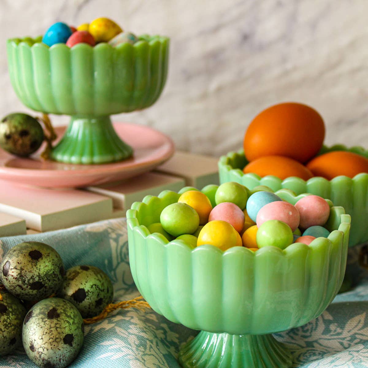 Jadeite Glass Collection Sundae Dish