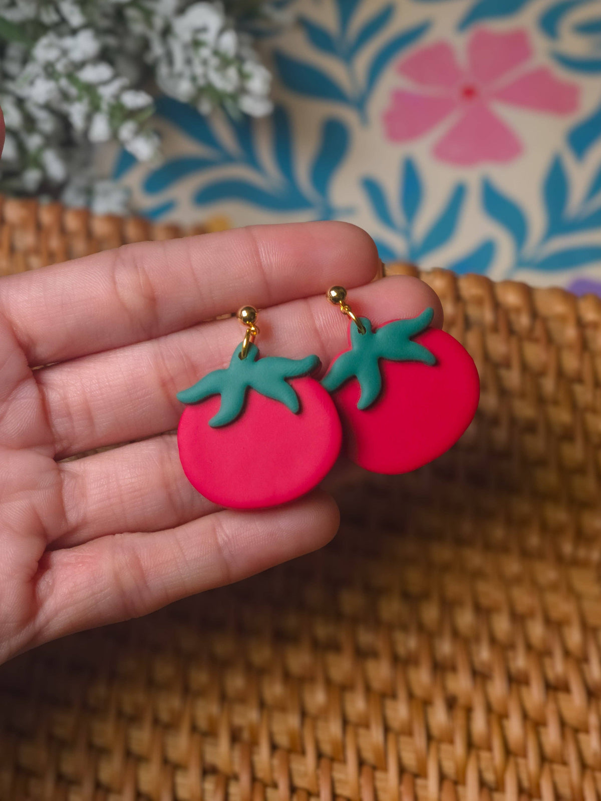 Tomato Earrings