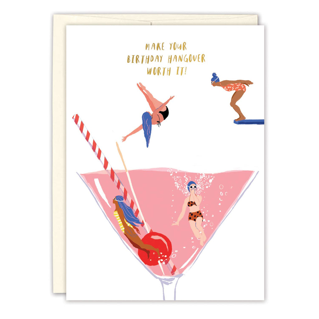 Martini Make Your Birthday Hangover Worth It Card