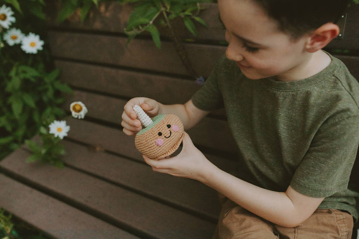 Caramel Apple Rattle – Handmade & Fair Trade