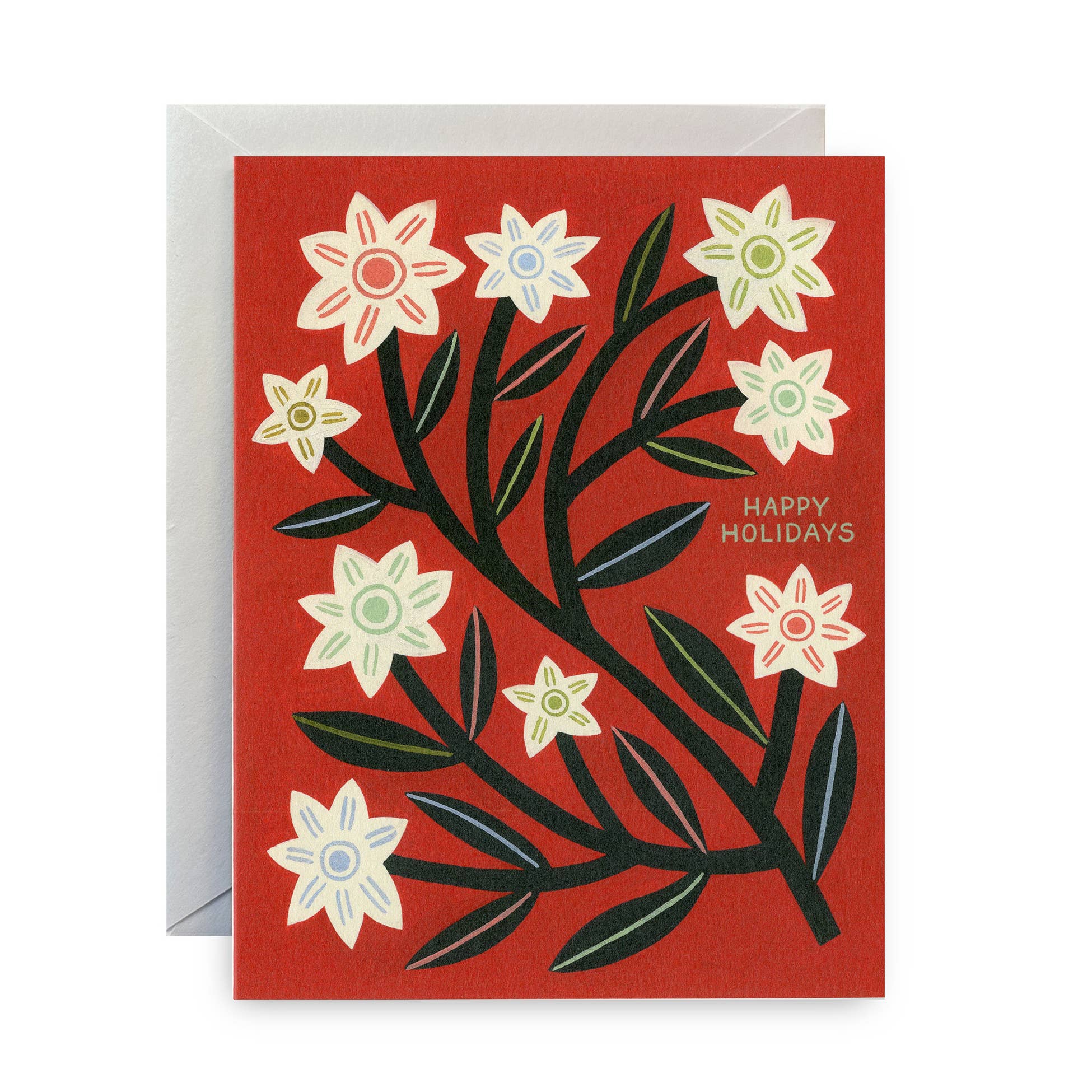 Holiday Floral Greeting Card