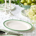Le Jardin Embossed Rattan Oval Platter 16in x 12in
