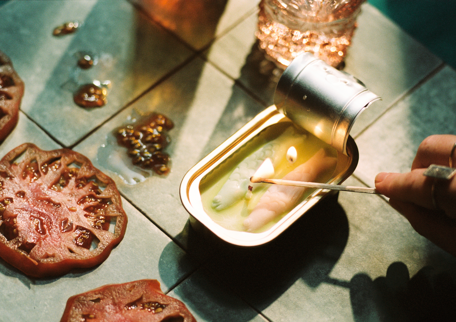 Tinned Fish Candle  Olive Oil and Sea Salt Scent