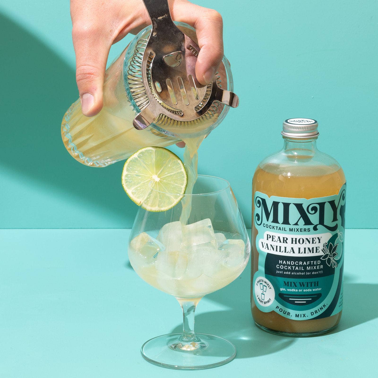 Pear Honey Vanilla Cocktail / Mocktail Beverage Mixer 16oz