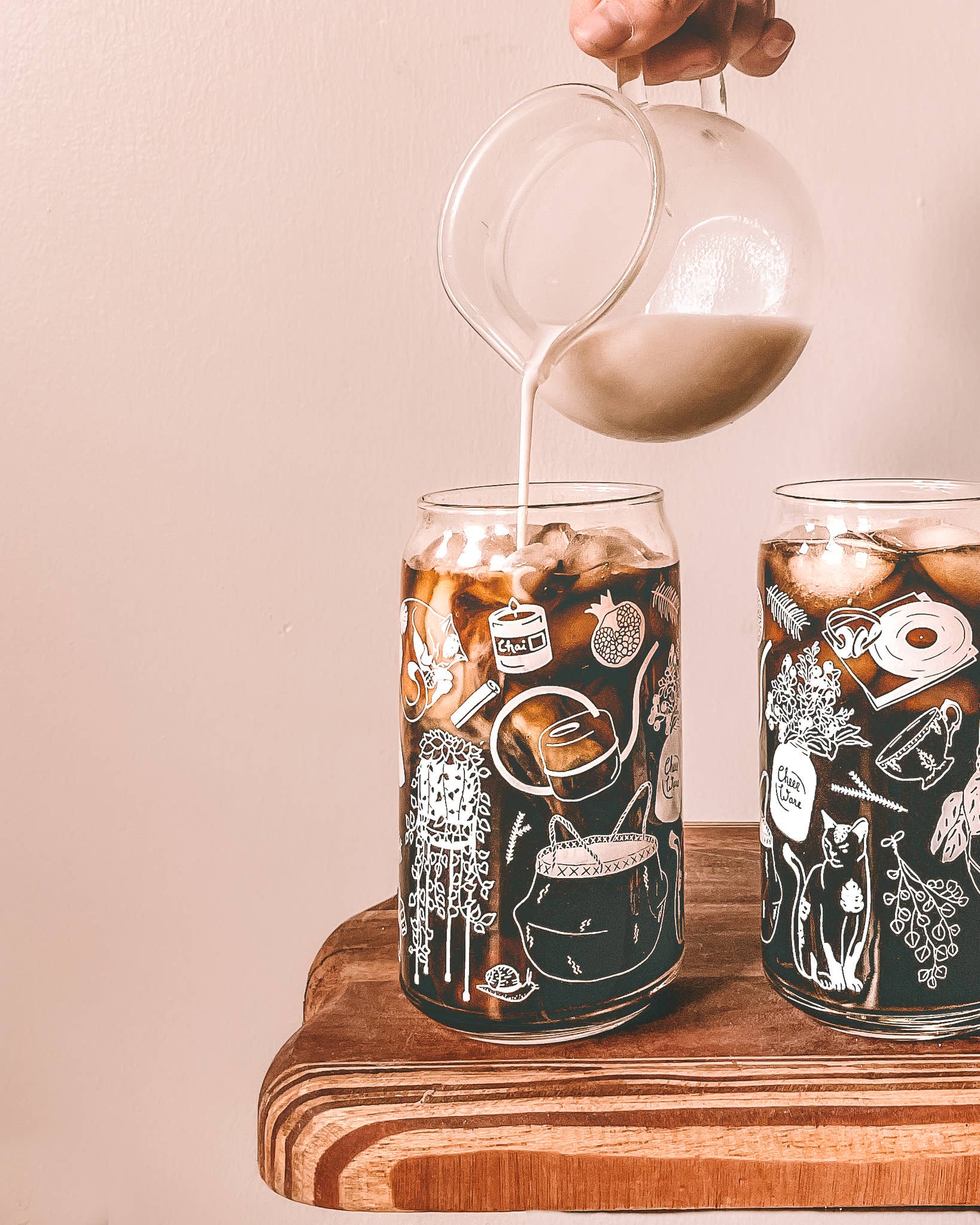 Cancelled Plans Can Glass | plants, records, cats & tea 16 oz