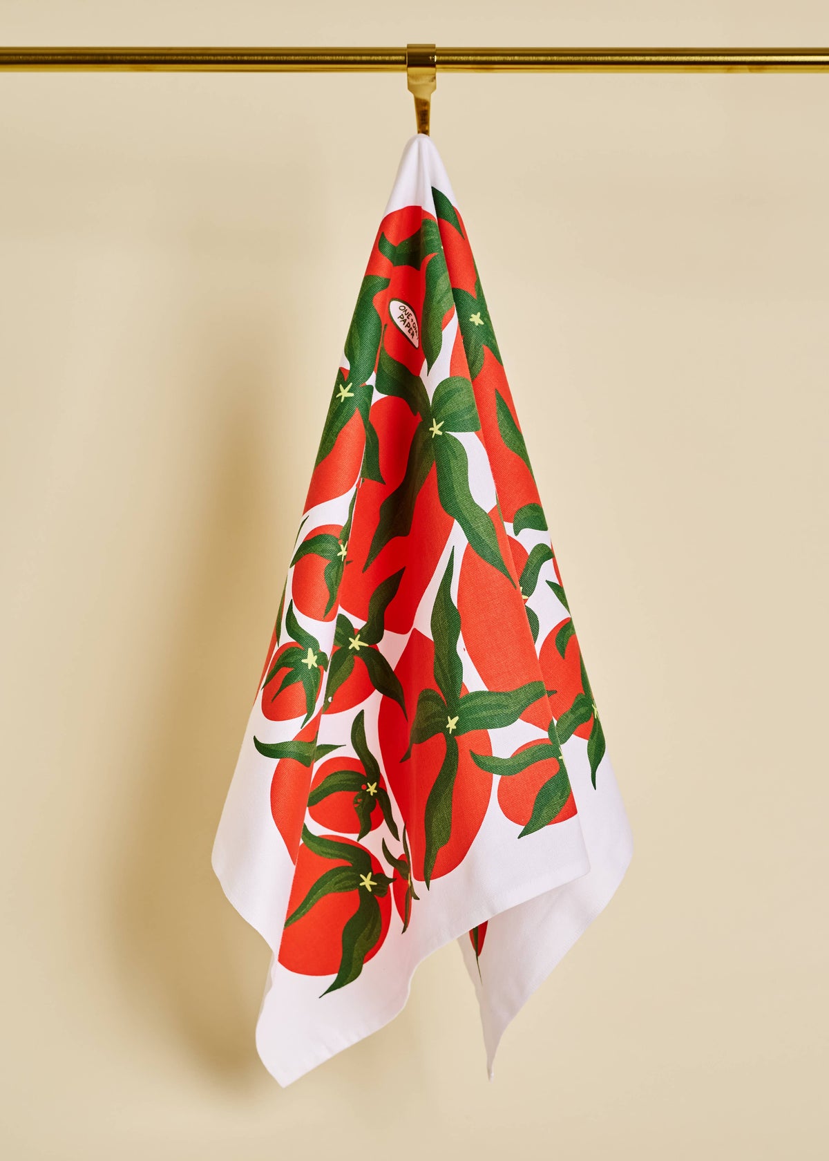 Pomodoro Tomato Red Cotton Tea Towel