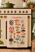 Mushrooms of the Forest Floor 100% European Linen Tea Towel