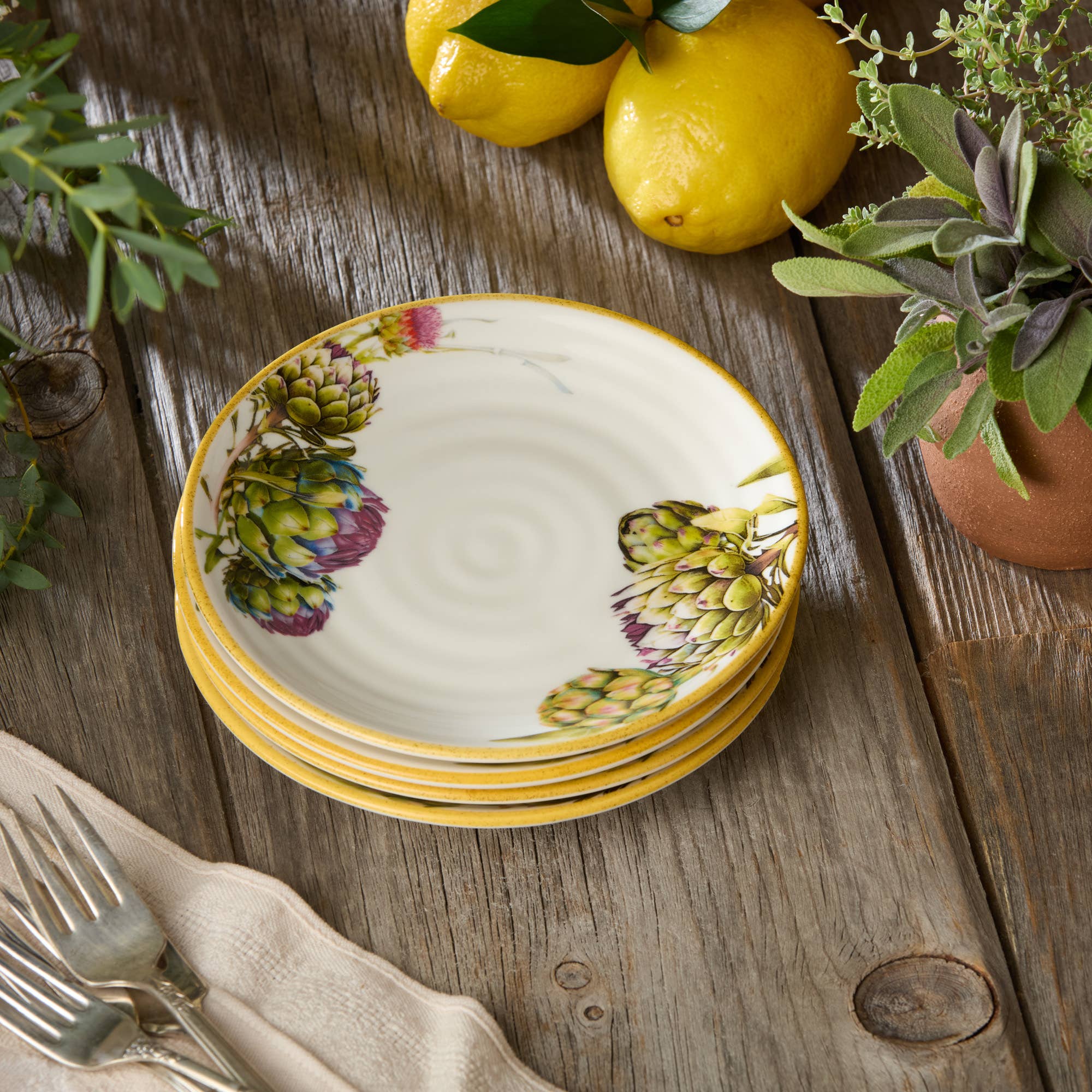 Verdura Canape Plates 6in