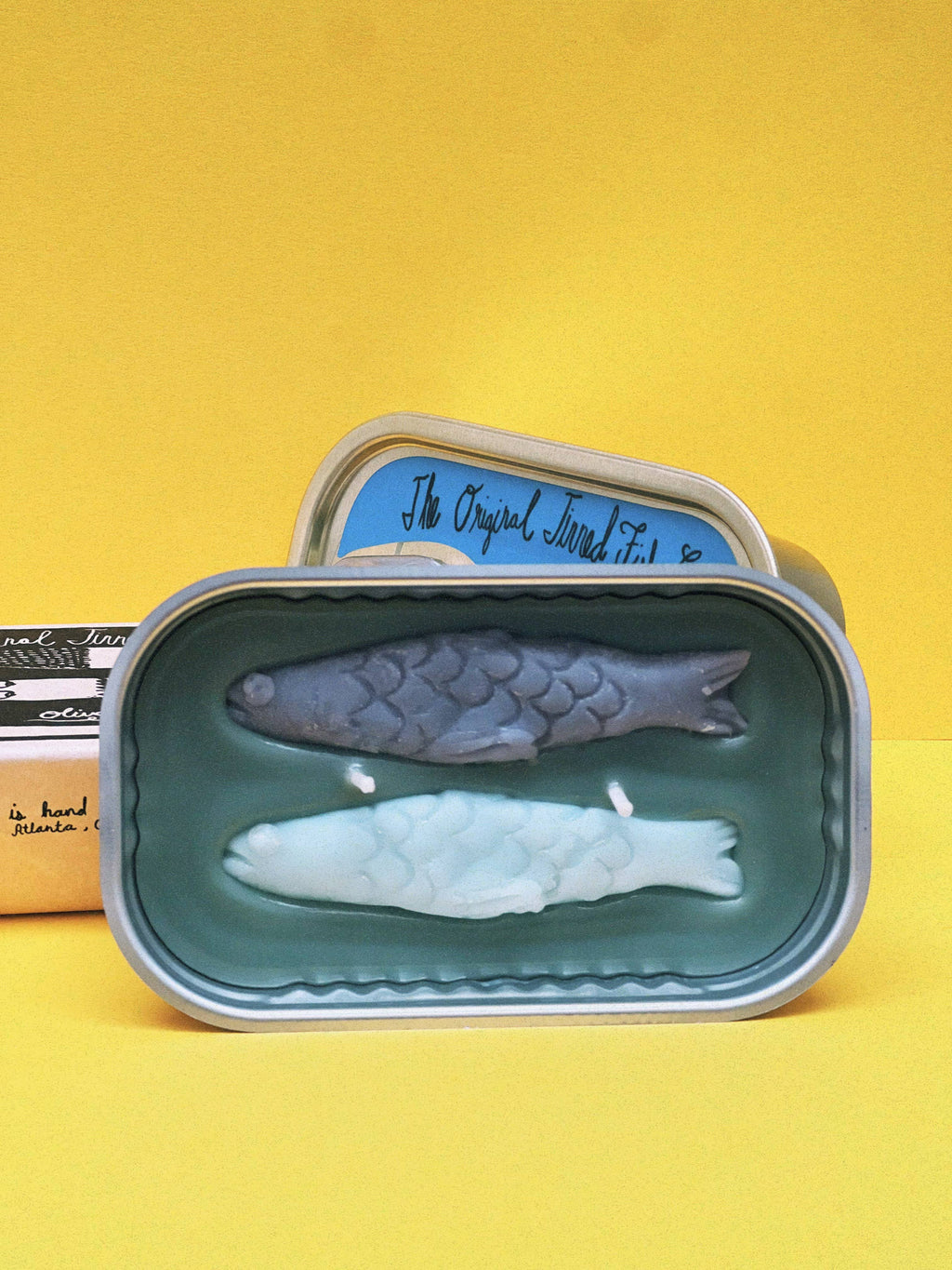 Tinned Fish Candle  Olive Oil and Sea Salt Scent