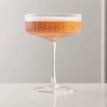 Ribbed Vintage Art Deco Coupe Glasses-12oz