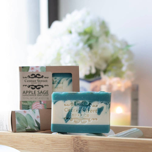 Apple Sage Vegan Handmade Bar Soap - 4oz