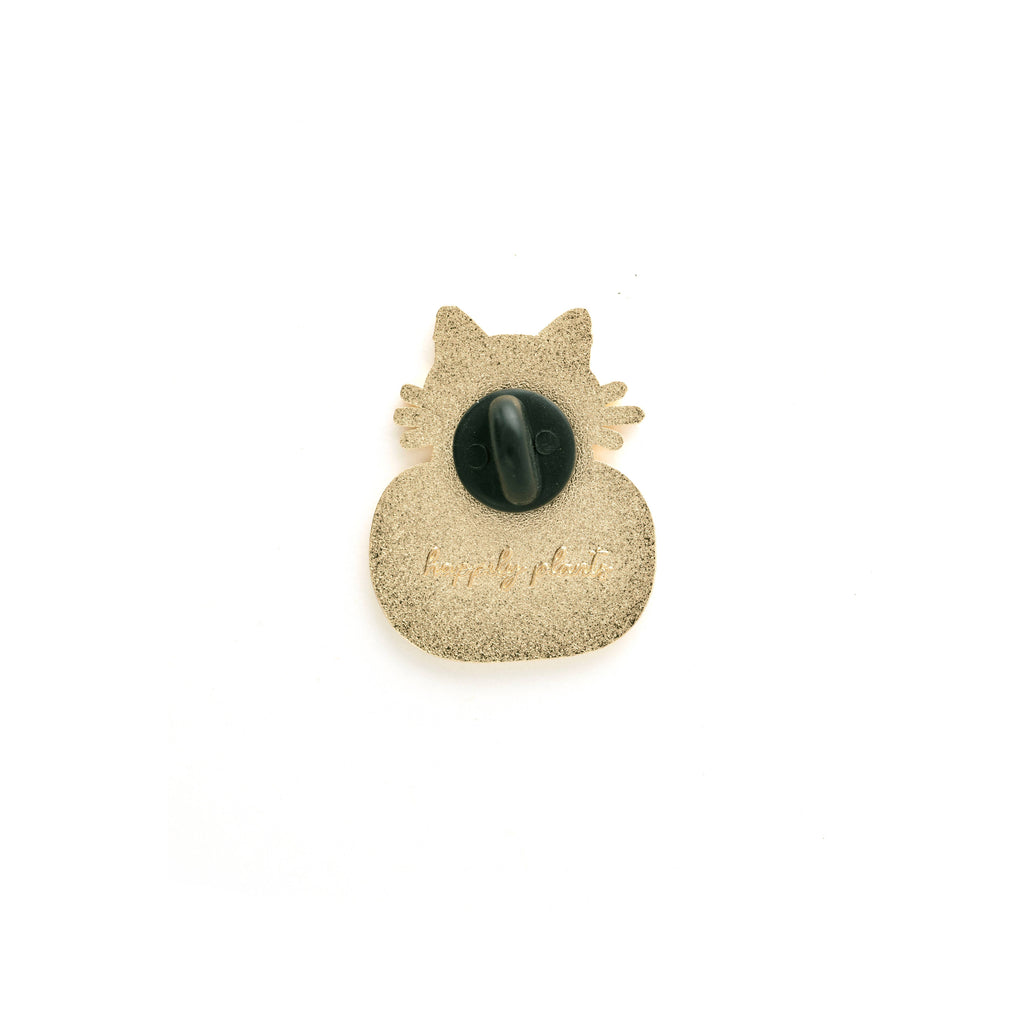 Pumpkin & Black Cat Pin, Jack o lantern, Halloween