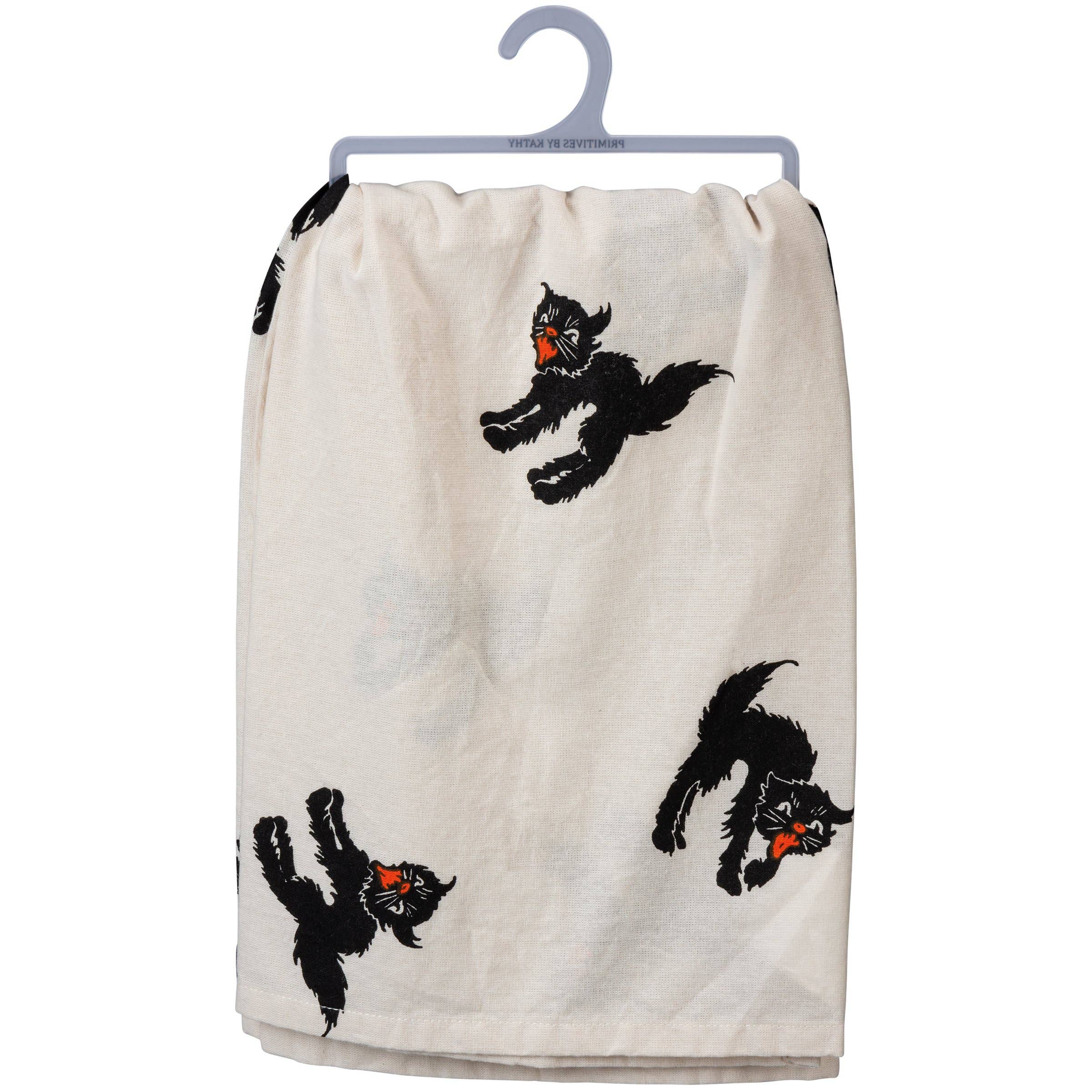 Happy Halloween Vintage Terrycloth Kitchen Towel