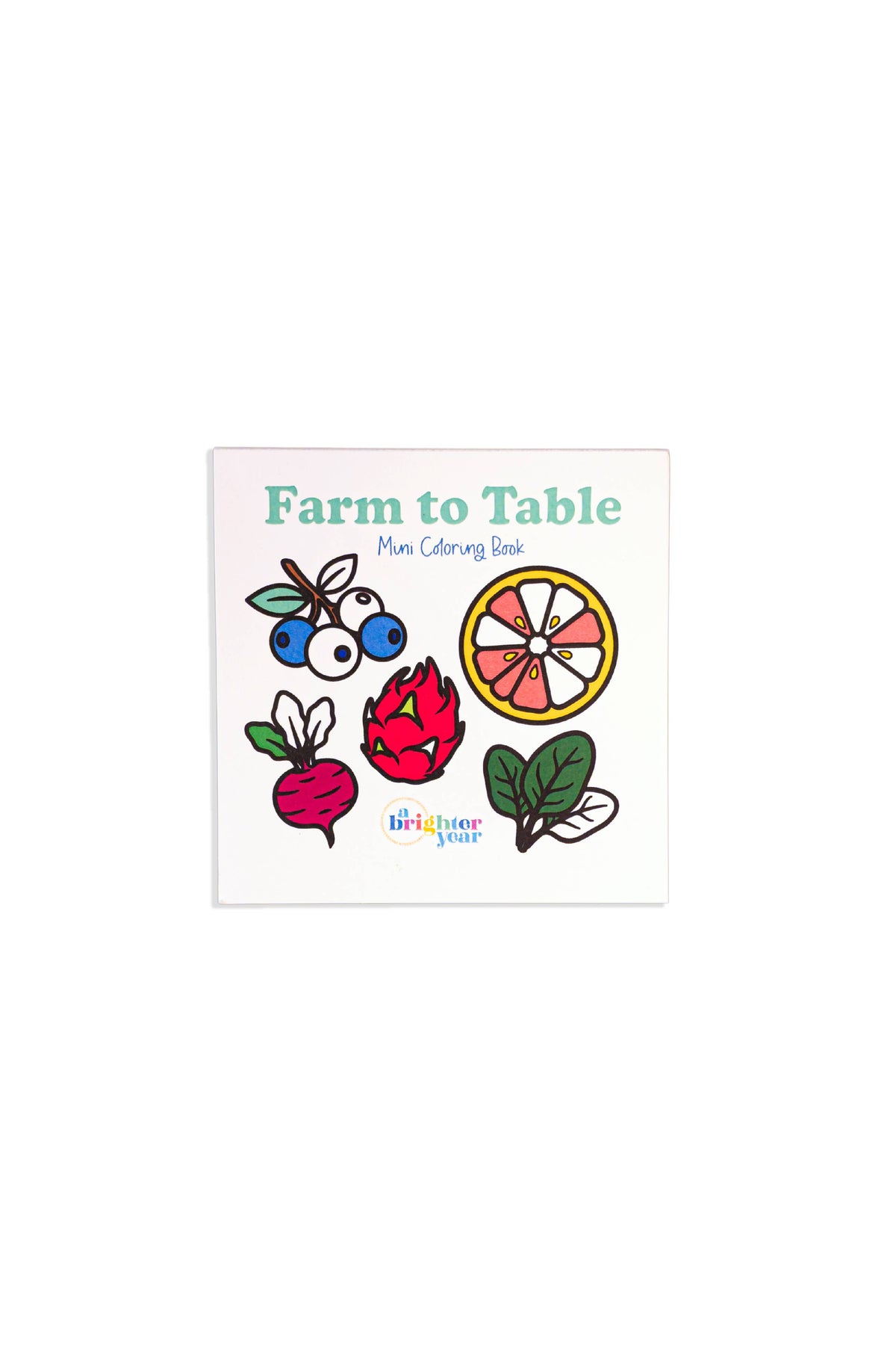 Farm To Table Mini Coloring Book - Fruits & Veggies