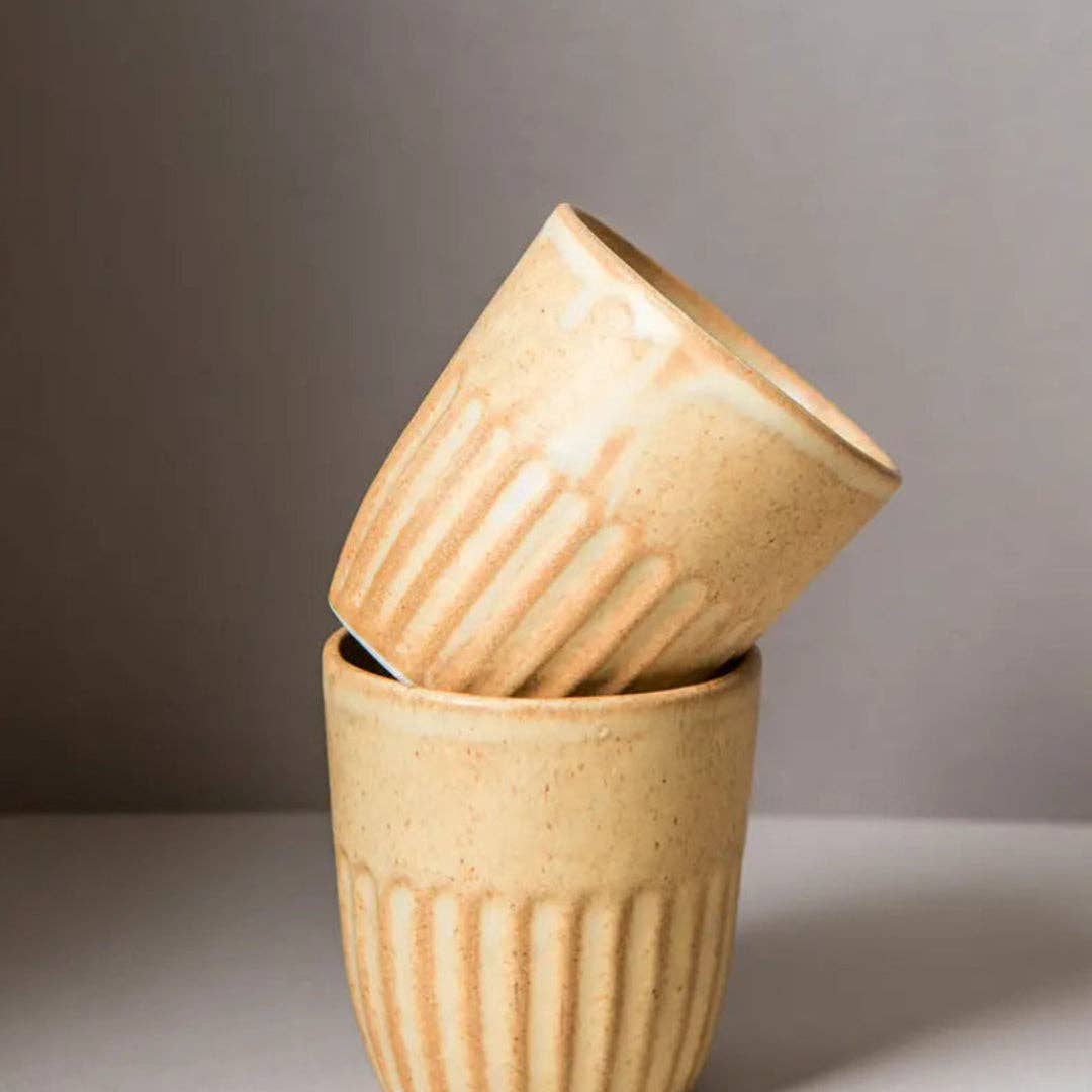 Beige Kulhad Stoneware Drinking Cup | 260 ml