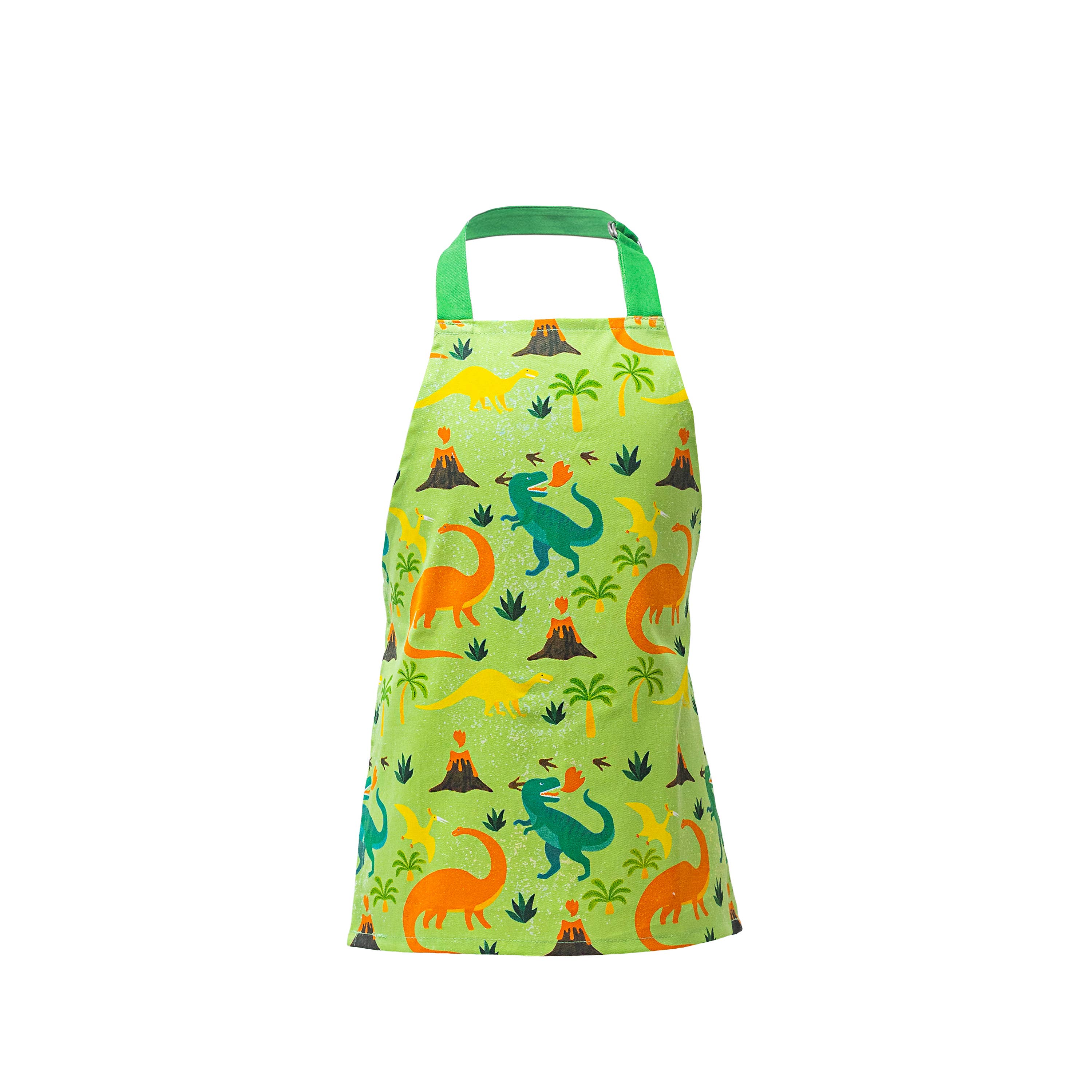 Dinosaur Kids Apron 3pc Set – Youth Apron and Oven Mitts