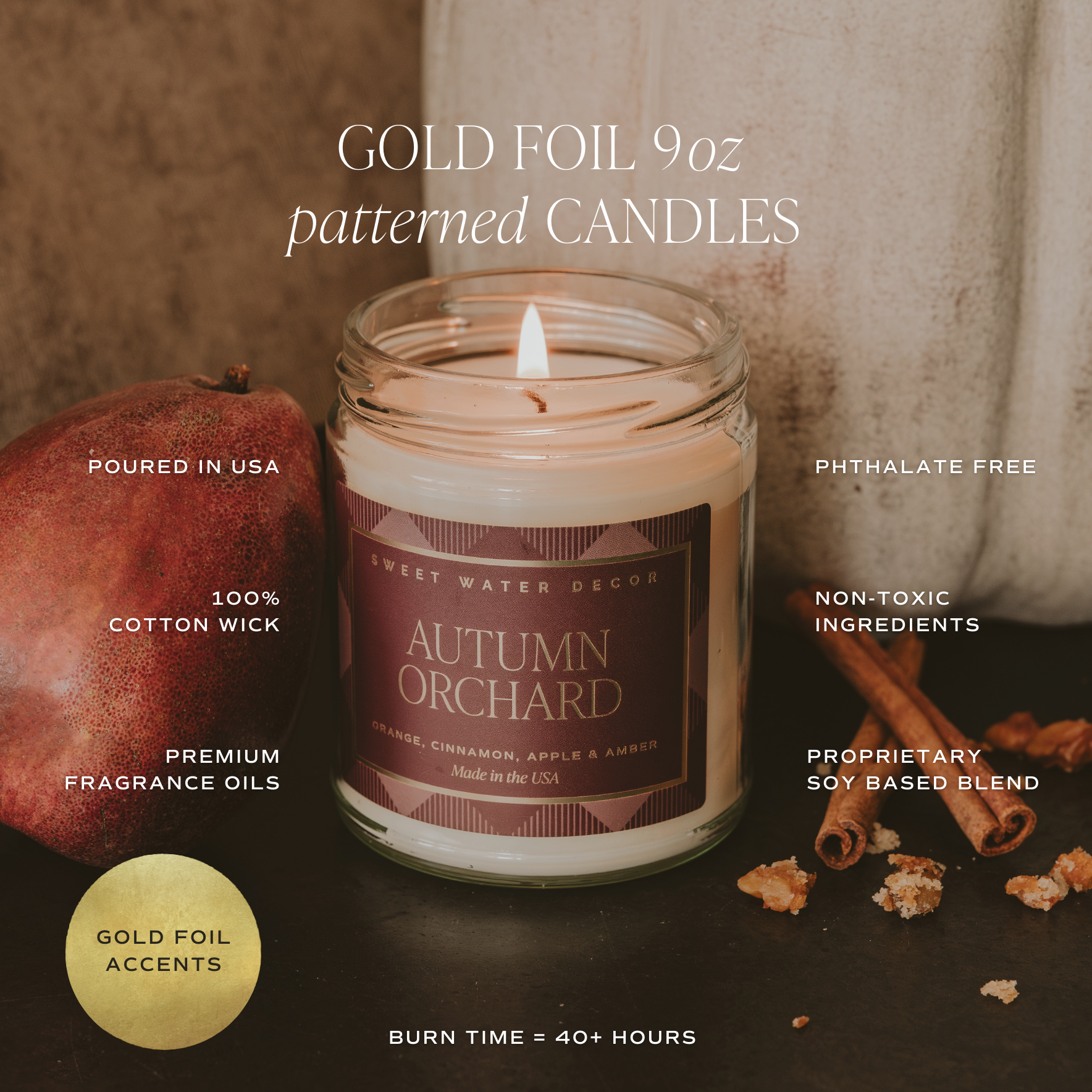 Spooky Season 9 oz Soy Candle - Halloween Decor & Gifts