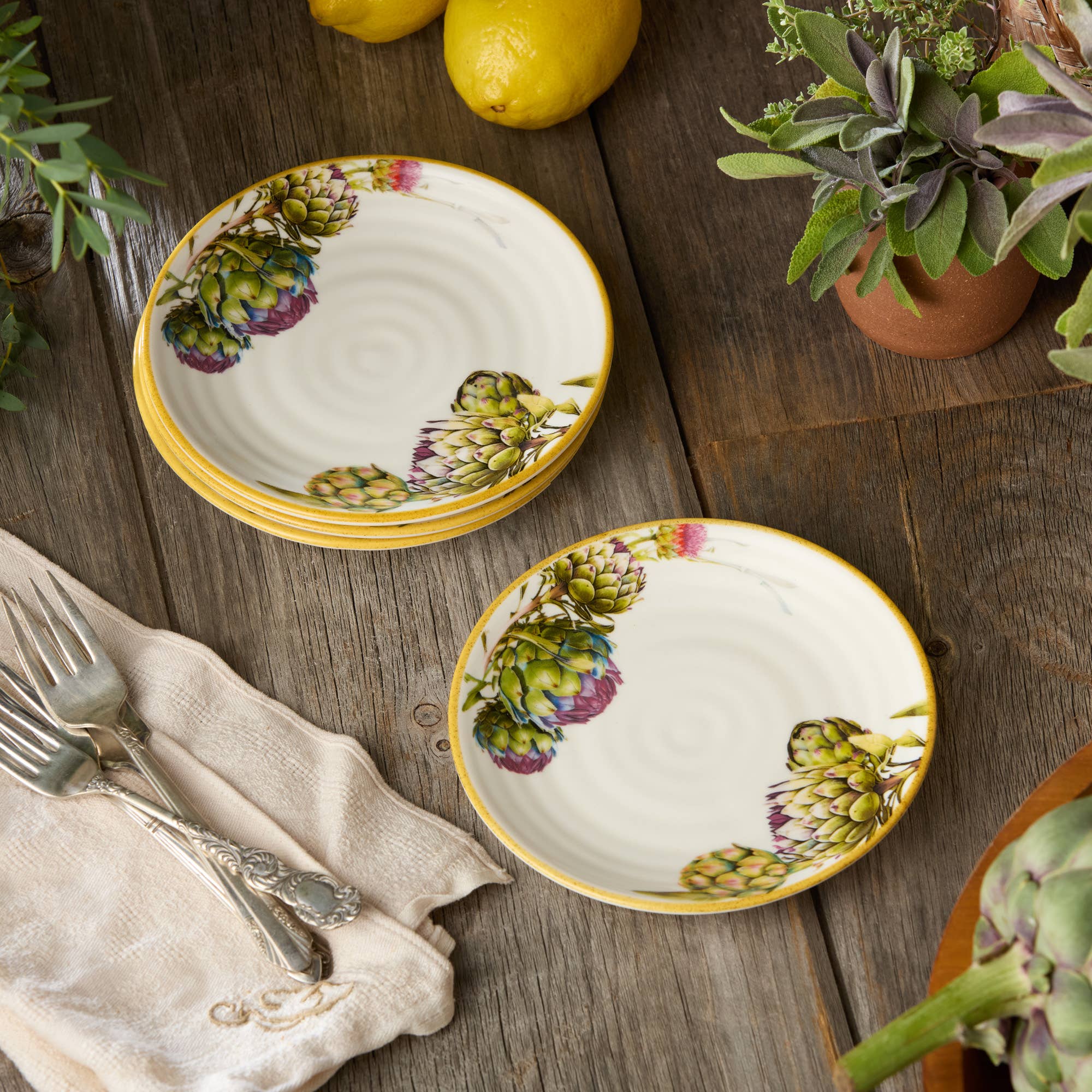 Verdura Canape Plates 6in