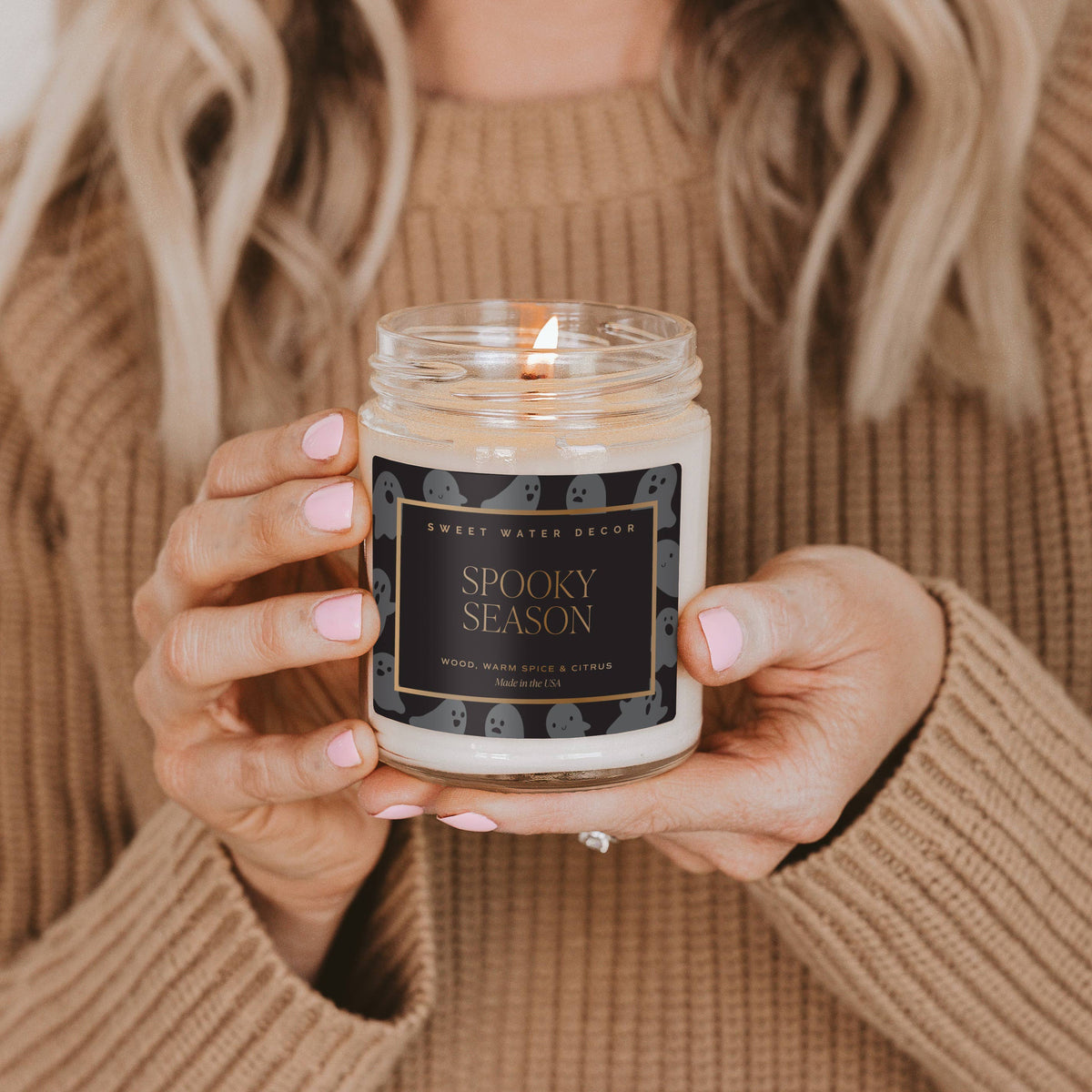 Spooky Season 9 oz Soy Candle - Halloween Decor & Gifts