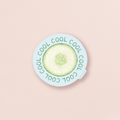 Cool As A Cucumber — Funny Spiraling Anxiety Sticker