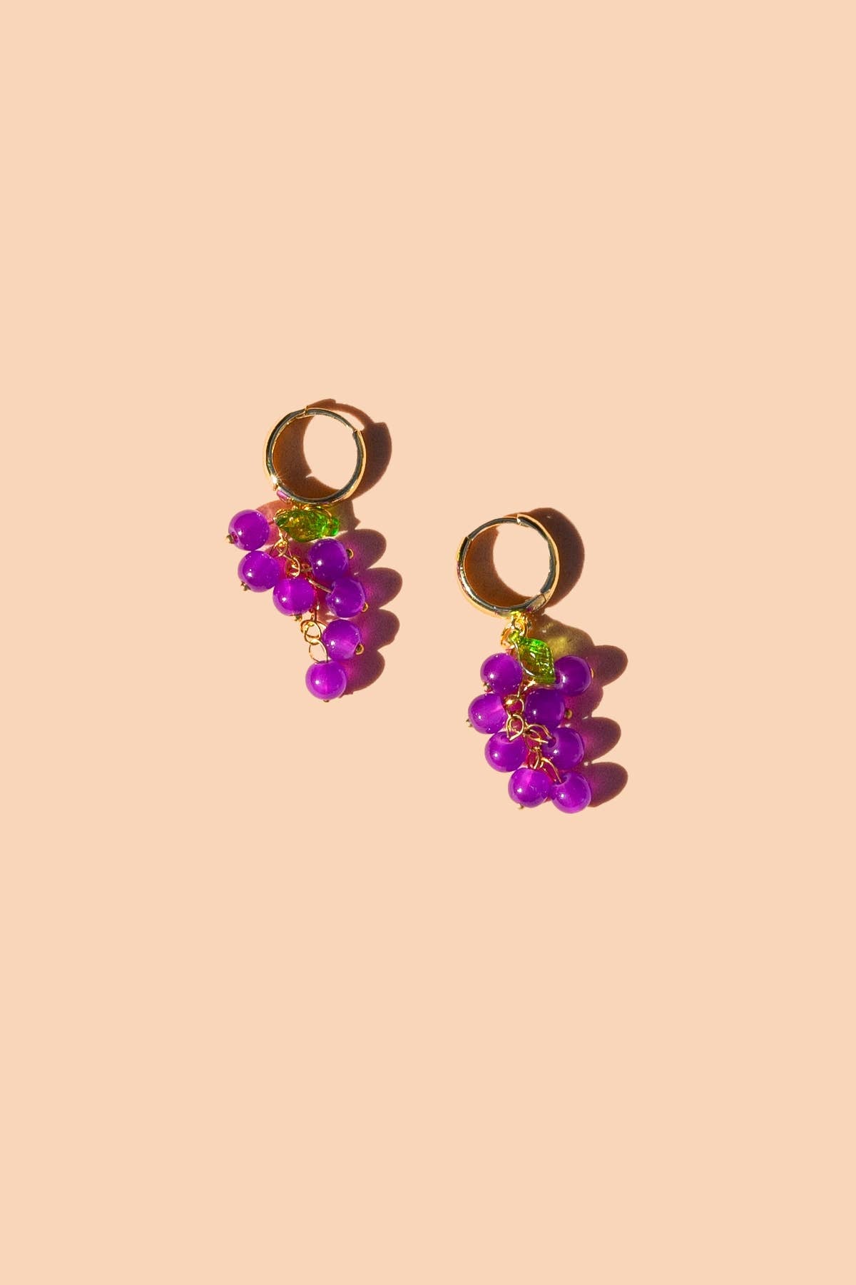 Heard It Through The Grapevine Hoops - Purple