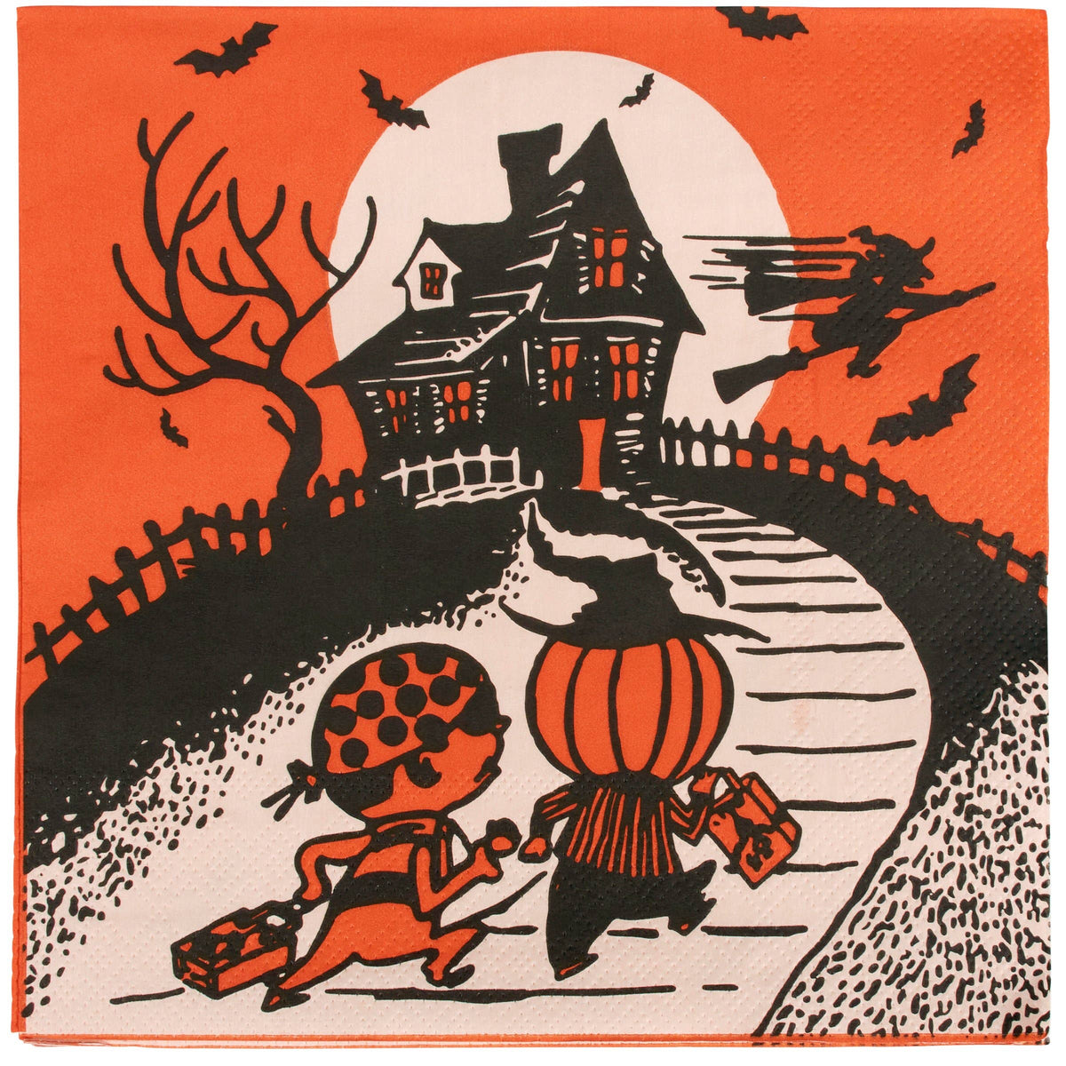 Vintage Halloween Paper Dinner Napkin