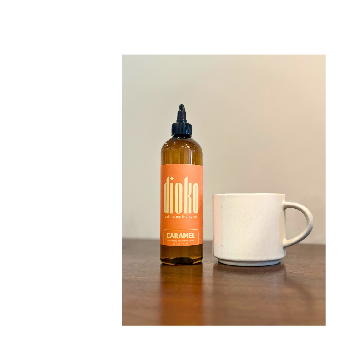 Dioko Premium Simple Syrup, 12 fl. oz Caramel