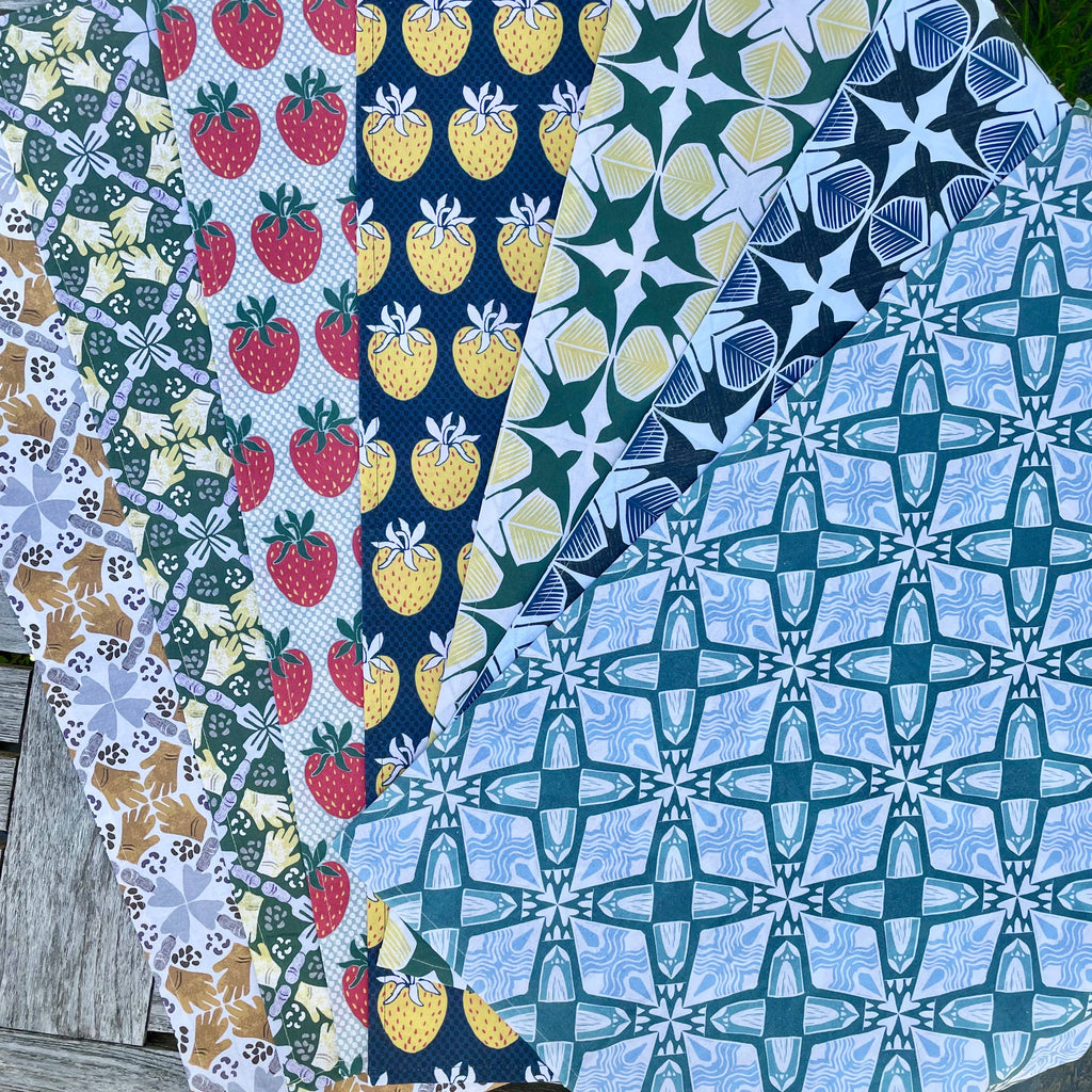 Kitchen Garden Tea Towel – Gold