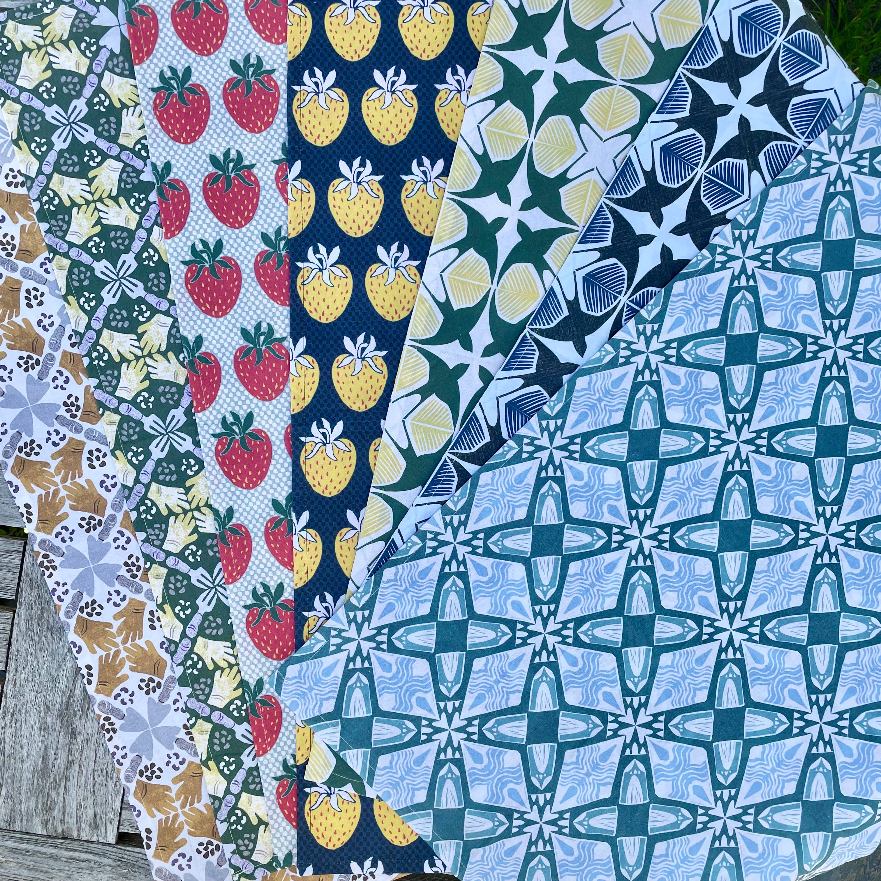 Kitchen Garden Tea Towel – Gold