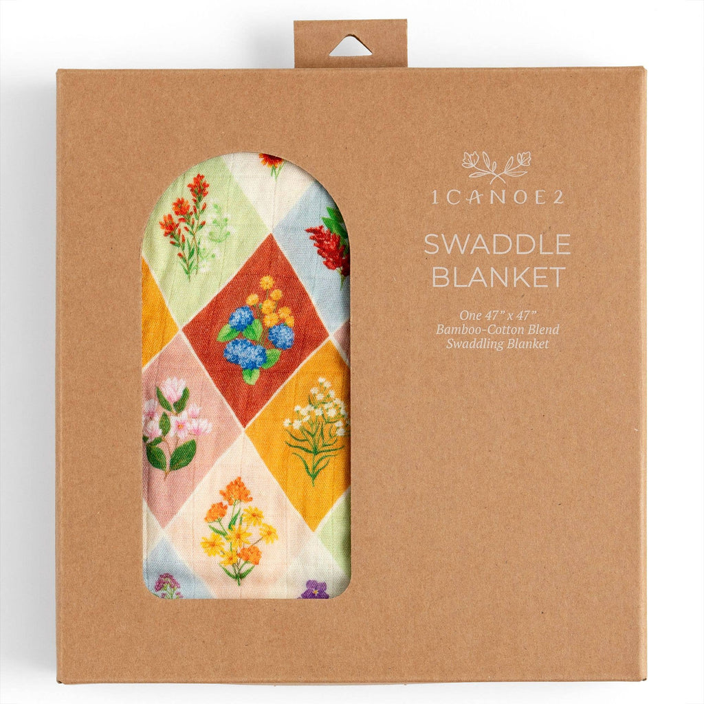 Vintage Blooms Muslin Baby Swaddle Blanket