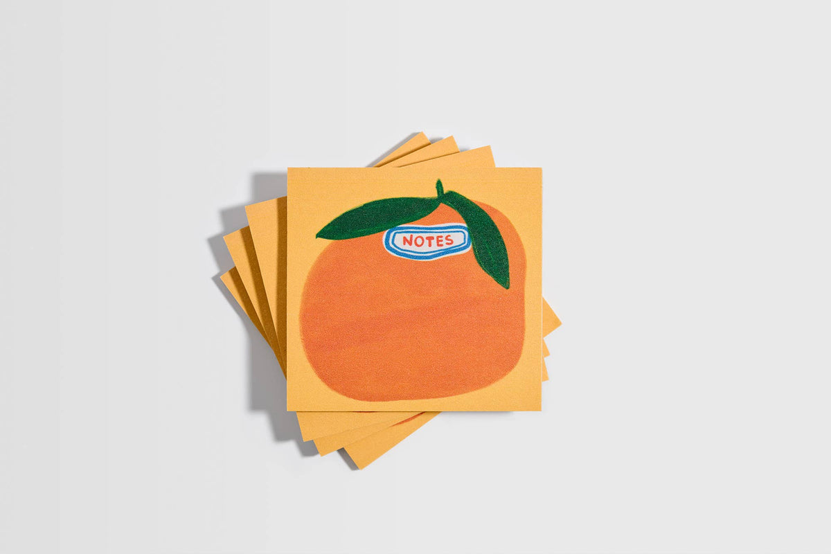 Cutie Orange Grocery Sticker  Post-It Notes Sticky Notes